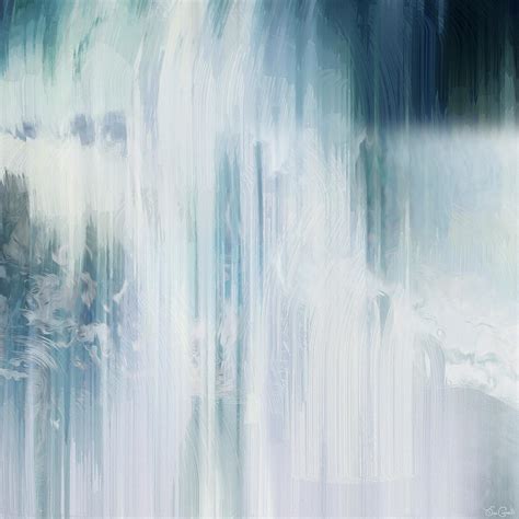 Cascade In Blue Abstract Art Painting By Jaison Cianelli Pixels