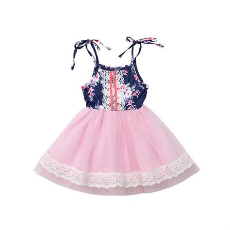 소녀 Tulle 꽃 미인 대회 파티 신부 들러리 공식 드레스 유아 어린이 아기 소녀 옷 드레스 9 M 5 Tdresses