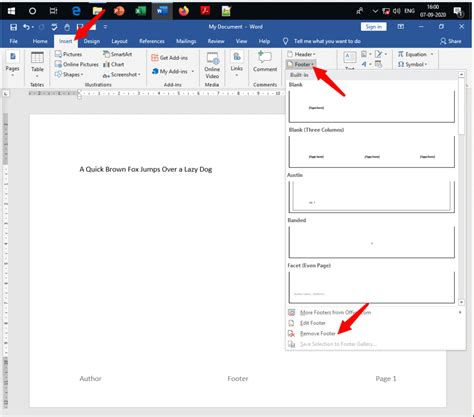 How To Remove Header In Word How Can I Remove Footers From A Word