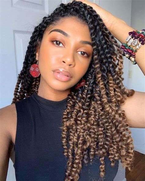 18 Inches Passion Twist Crochet Hair Twist Hairstyles Twist Braid Hairstyles Natural Hair Styles