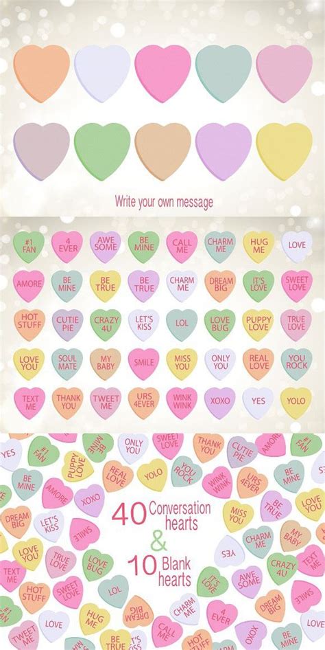 Valentine Clipart Candy Hearts Valentine Clipart