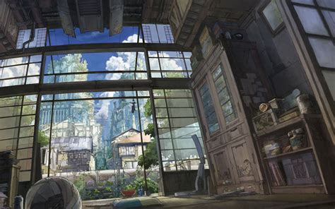 Wallpaper Landscape Window Architecture Anime House