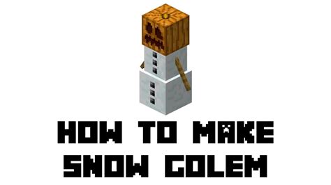 Minecraft Survival How To Make Snow Golem Youtube