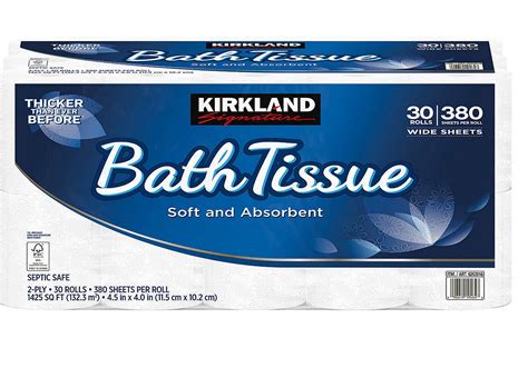 Kirkland Signature Ultra Soft Bath 2 Ply Tissue 45 X 40 36 Rolls