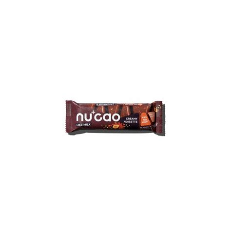 Nucao Creamy Noisette Hanfsamen Schokolade Riegel Vegan Bio 40 G 1 89