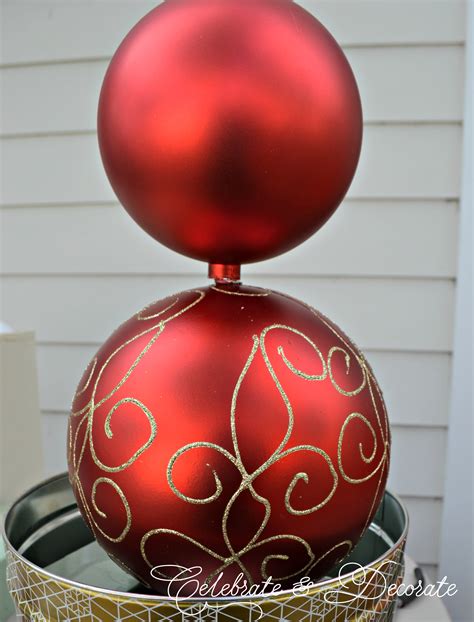 DIY Christmas Ornament Topiary Celebrate Decorate