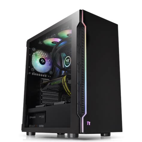 Thermaltake H200 Rgb Black Edition Tempered Glass Mid Tower Case