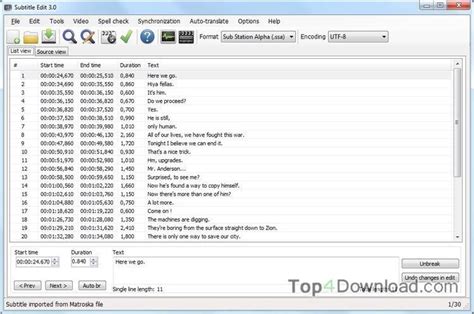 Download subtitle edit for windows to create and edit subtitles for movies and videos. Subtitle Edit 3.6.0