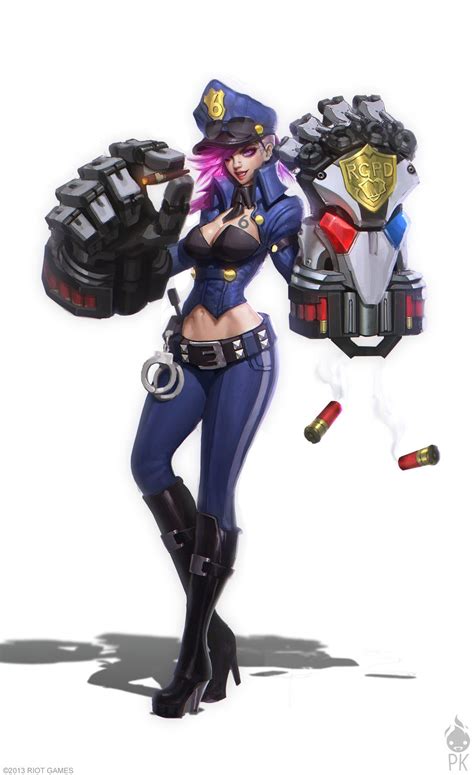 Officer Vi Concept Art By Zeronis On DeviantART Vi League Of Legends League Of Legends