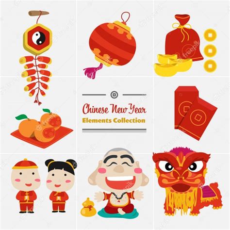 Premium Vector Chinese New Year Design Elements