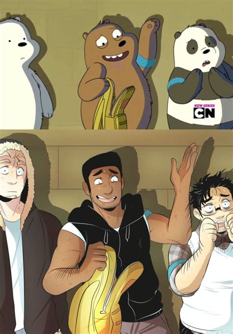 We Bare Bears Anime Vs Cartoon We Bare Bears Human Character Art