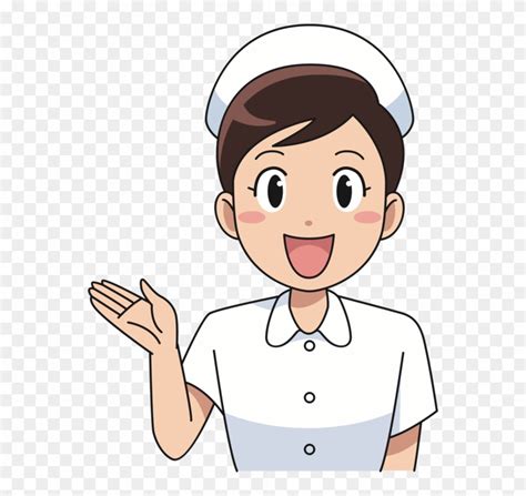 Drawing Cartoon Female Character Happy Nurse Cartoon Clipart 296604 Pinclipart