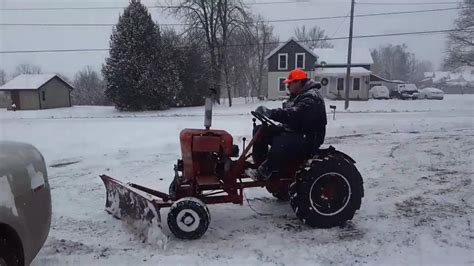 Economy Tractor Plowing Snow Youtube