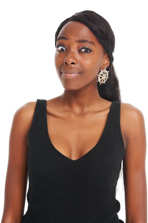 Something Doesnt Feel Quite Right Confused Looking African Young Woman