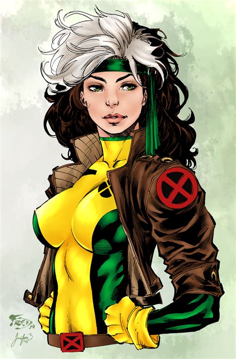 A Drawing Of A Woman With White Hair And Green Eyes Wearing A Yellow Outfit