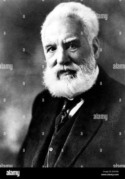 Portrait Of The Inventor Of The Telephone Alexander Graham Bell Stock