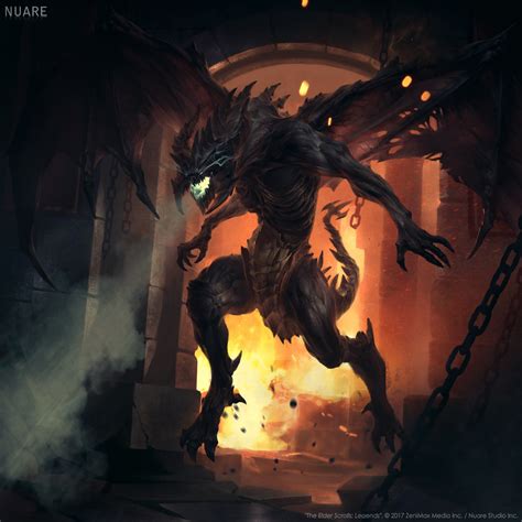Daedric Titan Nuare Elder Scrolls Art Dark Fantasy Art Creature Art
