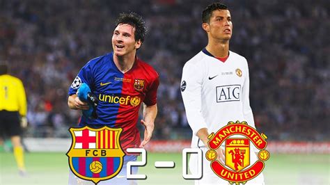 Barcelona 2 0 Manchester United Messi X C Ronaldo Final Ucl 2009