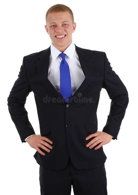 Businessman With Hands On Hips Stock Image Image Of Background