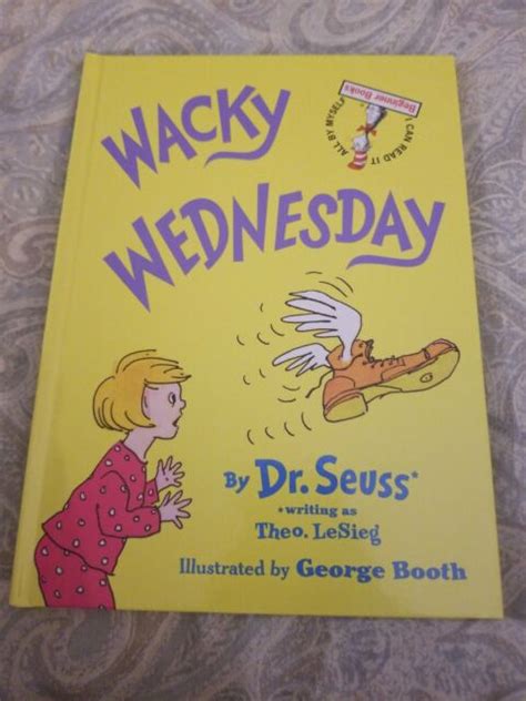 Beginner Books Wacky Wednesday By Dr Seuss 1974 Hardcover Ebay