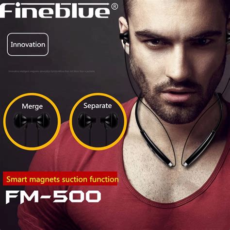 Fineblue Fm 500 Nfc Magnetic Bluetooth Earphones Wireless Stereo Anti