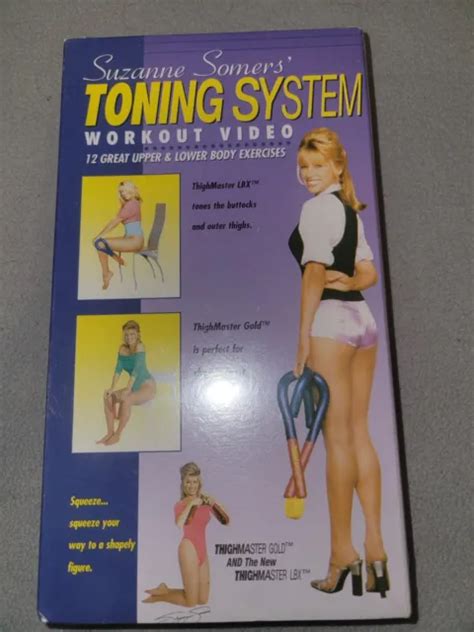 SUZANNE SOMERS TONING System VHS Workout Video Sealed Thighmaster Gold