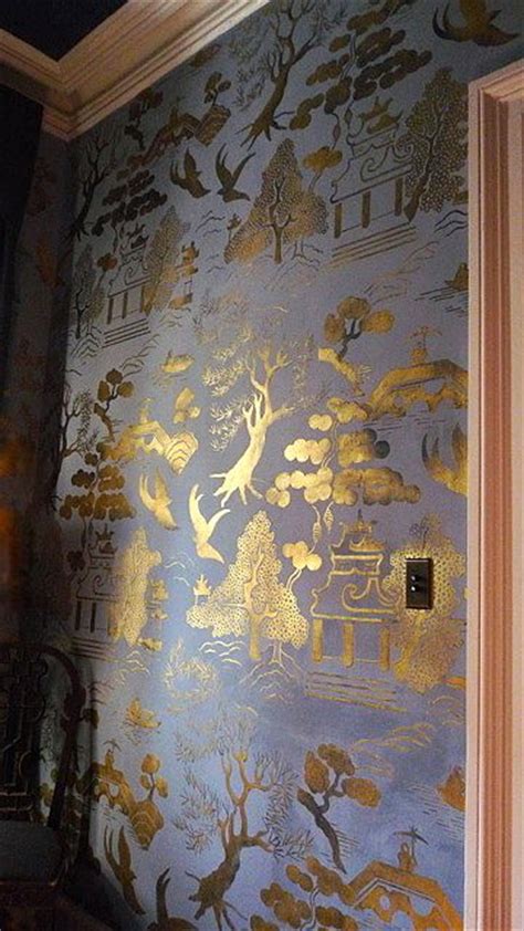 48 Gold Chinoiserie Wallpaper Wallpapersafari