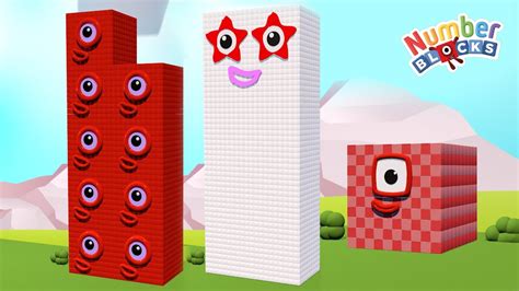 Numberblocks Comparison From 1 To 10000 Biggest Numberblocks Youtube