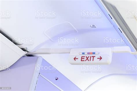 Emergency Exit Row In Airplane Stock Photo Download Image Now