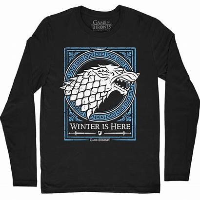 Thrones Emblem Stark Sleeve Shirts Redwolf Official