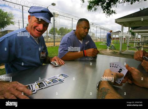 7 April 2008 - Lakeland, Florida - Inmates on a break, at the Polk City