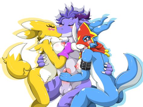 Rule 34 2017 Anthro Ass Breasts Digimon Female Flamedramon Group