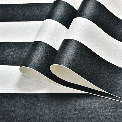 Black Vertical Striped Wallpaper