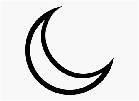 Transparent Moon Clipart Outline Moon Crescent Moon Graphic Free
