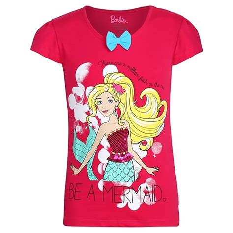 Buy Barbie Girls T Shirt BB0FGT2339 Virtual Pink 7 8 At Amazon In