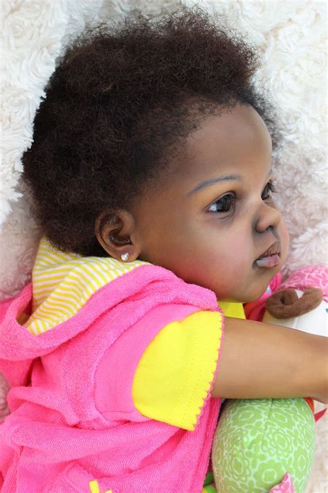 Reborn Big Doll Toddler Aa Ethnic Black Jamina By Artist Katie Messou