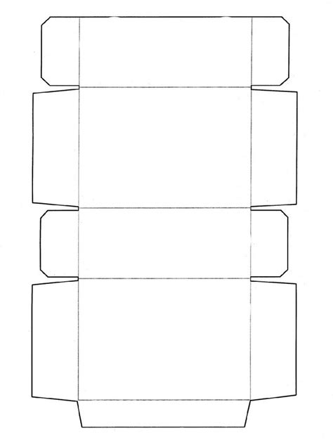 Printable Box Templates For Bags Or Gifts Activity