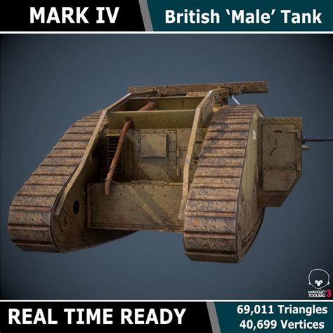 3d Ready Male Tank Mark Tank Man Tank Ww1 Tanks