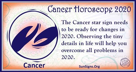 2020 Career Horoscope Cancer