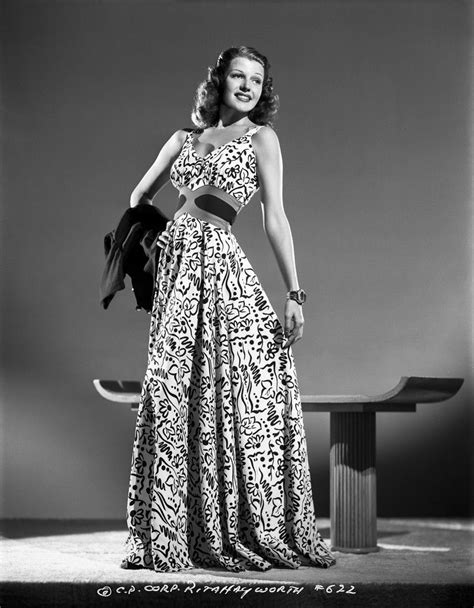 rita hayworth posed in a colorful gown premium art print colorful gown rita hayworth