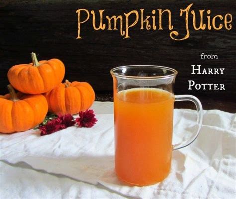 Pumpkin Juice Inspired By Harry Potter Recipe On Food Through The