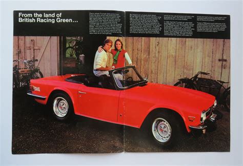 1975 Triumph Tr6 Brochure Vintage Car Brochures