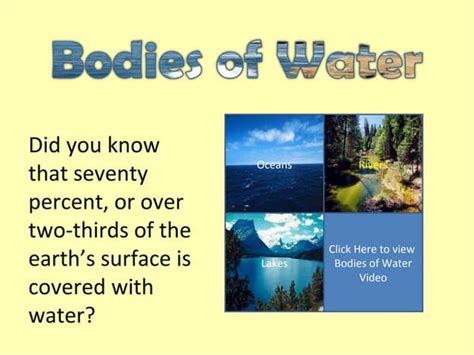Land And Water Forms Lesson