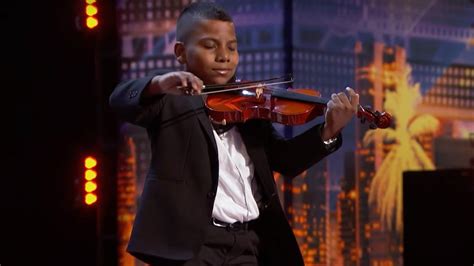 Americas Got Talent Simon Cowell Celebrates 11 Year Old Violinist