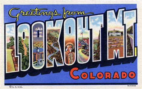 Greetings From Lookout Mountain Colorado Large Letter P Flickr