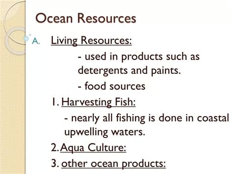 Ppt Ocean Resources Powerpoint Presentation Free Download Id2863565