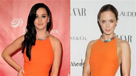 Fashion Faceoff Emily Blunt Vs Katy Perry In Alexander Mcqueen Glamour