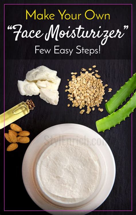 Diy Face Moisturizer Make Your Own Face Moisturizer With A Few Easy Steps