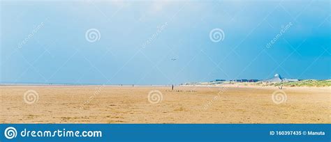 Sandy Beach Near Liverpool On A Sunny Day Stock Image Image Of