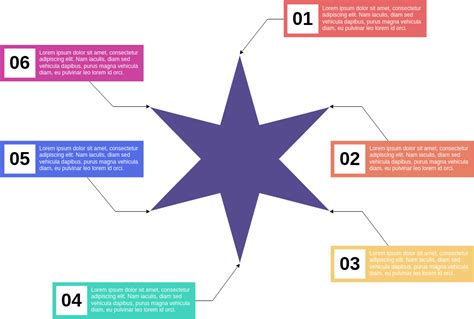6 Point Star Diagram Template Star Diagram Example
